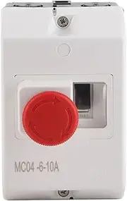 Motor Protection Circuit Breaker IP55 Waterproof Knob Type Switch with Emergency Stop 6‑10A 230/240V 400/415V 500V 690V
