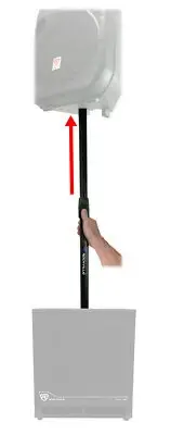 Rockville Air Assist Auto Lift Subwoofer to Speaker Standard 35mm Pole Mount