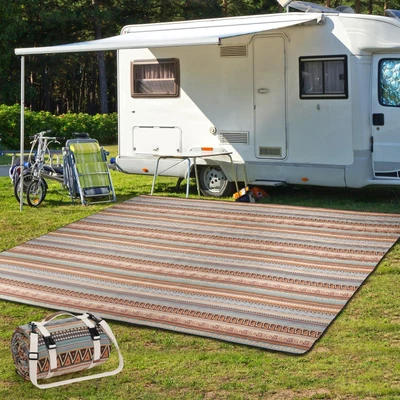 G GOOD GAIN Picnic Blankets Outdoor - Waterproof Outdoor Rug with Shoulder Ca...