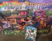 Encanto "Happy Birthday" Sign With Mirabel Dress Up Set (4-6x)