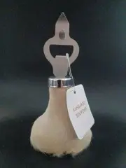 Kangaroo scrotum bottle opener