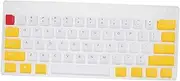 Angoily 1Set Dual Color Keycap for Mechanical Keyboards Height Engraved Letters Replacement Key Caps for Gaming Keyboard