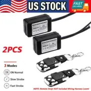 Wireless Remote Control Switch ON/Off Strobe For LED Work Light Bar Offroad 2x