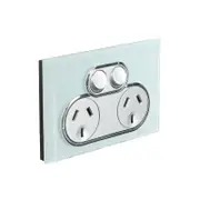 CLIPSAL SATURN 4025-OM - 10A Double Power Point - Ocean Mist