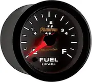 Auto Meter 7510 Phantom II 2-1/16" Universal Stepper Full Sweep Fuel Level Programmable Empty - Full Range Gauge