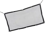 SHOWERORO Foldable Dog Barrier Mesh Safe Pet Fence for Car Home Black Breathable Easy Assembly
