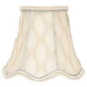 Small Lamp Shades Scalloped Bell Lampshade Table Green Candles