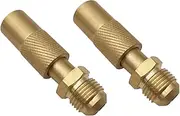 TopHomer 2 Pieces, Tabletop Griddle 3/8" Male Flare RV Connect Adapter, Fits 17" & 22" Portable Gas Griddle, for RV Trailer Extension Hose Conversion Fitting