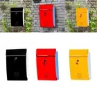 Locking Mailbox Wall Mounted Key Drop Box Metal Post Box Letter Box for Outside