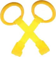 COOPHYA 2pcs Crib Hanging Pull Rings Safe Toddler Leash Baby Bed Stand up Rings
