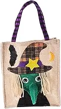 HEALEEP Halloween Pouch Tote Bag Cloth Candy Bag for Trick Treating Multi Use Halloween Goodie for Storing Sweets and Treats Party Favor