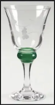 NIB Set of 6 KILKENNY EAMON Irish Shamrock Clover Etched Wine Glasses Brand New