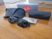 NEW RAY-BAN RB 2016 DADDY-O 601/31 BLACK AUTHENTIC SUNGLASSES W/CASE 59-17 +more