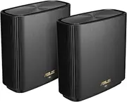 ASUS ZenWiFi XT9 WiFi 6 Mesh System - 2 Pack - Black - AX7800 Whole-Home Tri-Band Mesh WiFi 6 System