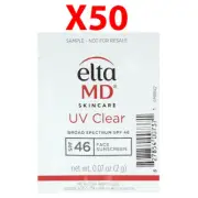 Elta MD UV Clear Broad Spectrum SPF 46 0.07oz/2g SET OF 50