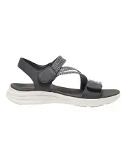 [Active Flex] Neon Sandals In Black/White