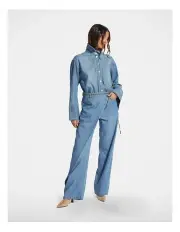 [Decjuba] Hunter Asymmetric Straight Jeans in Blue