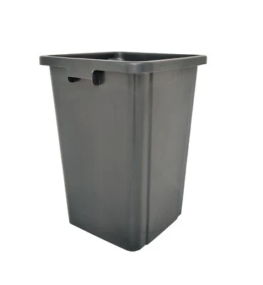 26 Gallon Black Trash Can Garbage Waste Bin Container Heavy Duty Receptacle