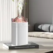 Portable Mini Humidifier, 400ml Small Humidifier for Home, USB Personal Desktop Humidifiers for Baby Bedroom Car Office Travel with 2 Modes Large Spray, 7 Color LED Light, Auto Shut-Off, Bass Work