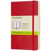 Moleskine Soft Cover Notebook Plain Pocket Scarlet Red