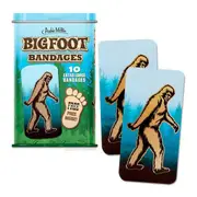 Archie McPhee 7.6cm Bigfoot Bandages Latex-Free Self-Adhesive Strips w/ Tin