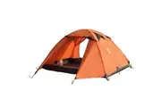 2 Person Portable Outdoor Lightweight Cycling Hiking Backpacking Camping Waterproof Tent - Orange