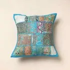 Tamili Patchwork Khambadia Cushion Cover Sofa Decor Indian Pillow Cover 16x16