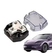 Amp Power Distribution Block with Cover, Automotive Power Distribution Block, Ground Negative Pole Distribution Socket for Car Audio, Power Block for Vehicle Sound System