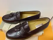 MASSIMO EMPORIO Loafer British Tan Leather Dress Man Shoes. Sz 12 New.