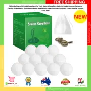 12 Packs Powerful Snake Repellent for Yard, Natural Repellent Balls for Snake Ou