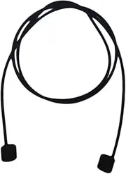 WOFASHPURET Earphone Anti-Lost Strap for Earbuds Holder Flexible Silicone Connector for Active Use Compatible and More Black