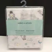 NEW aden + anais 100% Cotton Muslin Space Explorers Essentials Fitted Crib Sheet