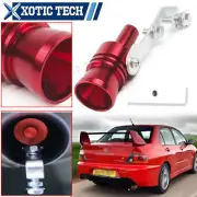 For Mitsubishi Lance EVO Turbo Sound Muffler Whistle Alloy Red Pipe Exhaust XL (for: Mitsubishi)