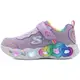 SKECHERS HEART LIGHTS 魔鬼氈 燈鞋 中童 紫 R9825 (303751LLVMT)