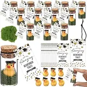 Seenelling 20 Sets 2025 Graduation Ducks Gifts Bulk Graduation Party Favors with Inspirational Congratulation Cards for School Student College Decoration