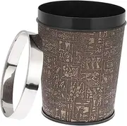 MAGICLULU European Style Round Trash Bin Ktv Wastebasket Matte Finish Home Decor Accessory
