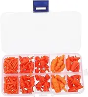 Gogogmee 160pcs Christmas Snowman Nose Toy Ornament Craft Kit for Christmas Decor