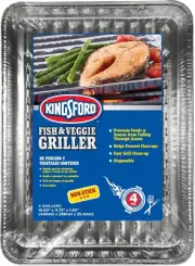 Grilling Fish & Veggie Griller, Non-Stick Aluminum Grill Liner, Prevents from F