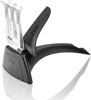 Furi Diamond Fingers Knife Sharpener, premium knife sharpener with patented sharpening system, exclusive industrial grade diamond coating, easy to use, safe to handle, 25-year guarantee, black