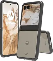 [Osophter] for Motorola Razr 2024 Case: Transparent Backplate [Anti-Yellowing][Anti-Scratch] Motorola Razr 2025 Case Cover (Black)