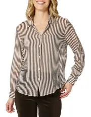[Gordon Smith] City Stripe Shirt in Brown