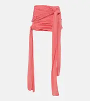 [Blumarine] Blumarine Ruched jersey mini skirt AU 4 pink