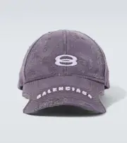 [Balenciaga] Balenciaga Unity Sports Icon cotton drill baseball cap L purple