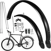 1Set Bike Mudguards Front Rear Wheel Protectors for Mountain Road Bikes Full Coverage Easy to Install Durable Tire Protectors for Outdoor Riding