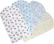 ULTECHNOVO Garment Storage Bag Set 4pcs Suit Cover Proof Bags Plastic Anti-yellowing Wrinkling Prevent Pet Hair