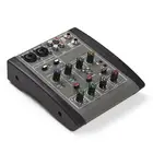 Audio Mixer 4-Channel Mixing Console 48V XLR/6.35mm/3.5mm C4E9
