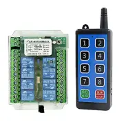 Low Consumption 8 Channel Wireless RF433MHz Remote Control Switch Relay Module