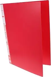 HOODANCOS Plastic Document Sleeves Binder Organizer Folder Storage for School Office Red