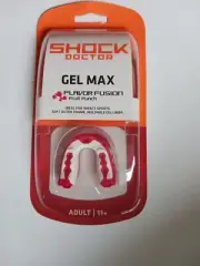 Shock Doctor Gel Max Fusion Fruit Punch Mouth Guard 11+ Adult Strap/Strapless