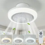 Ceiling Fans with Lights, Reversible Fan Light with Remote Control 6 Speed 3 Col